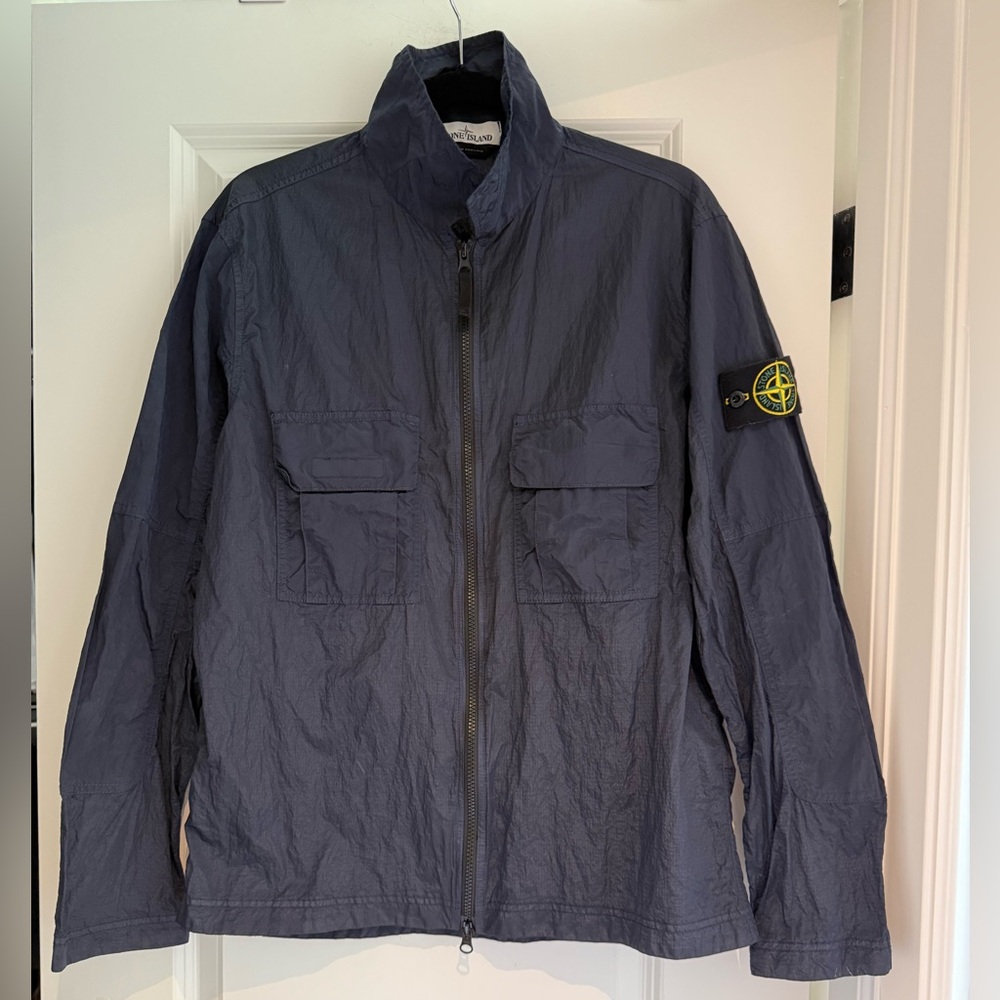 STONE ISLAND Men's Navy Nylon Jacket